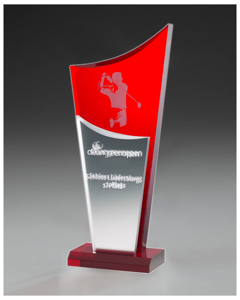 Acryltrophäe mit Lasergravur